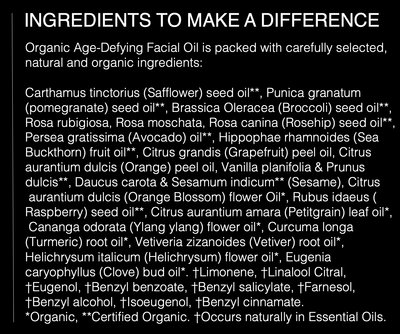 Organic Age-Defying Facial Oil - HighBorn London