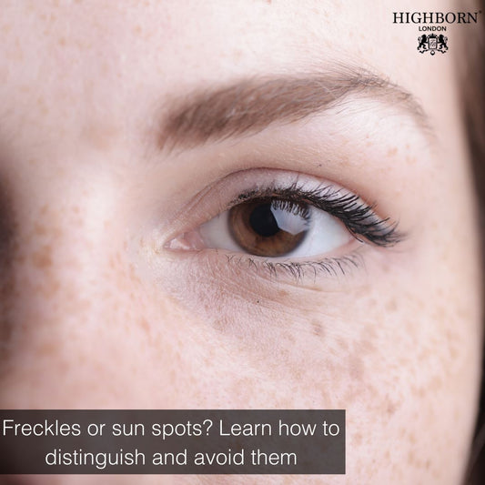 Freckles or sun spots? Learn how to distinguish and avoid them - HighBorn London