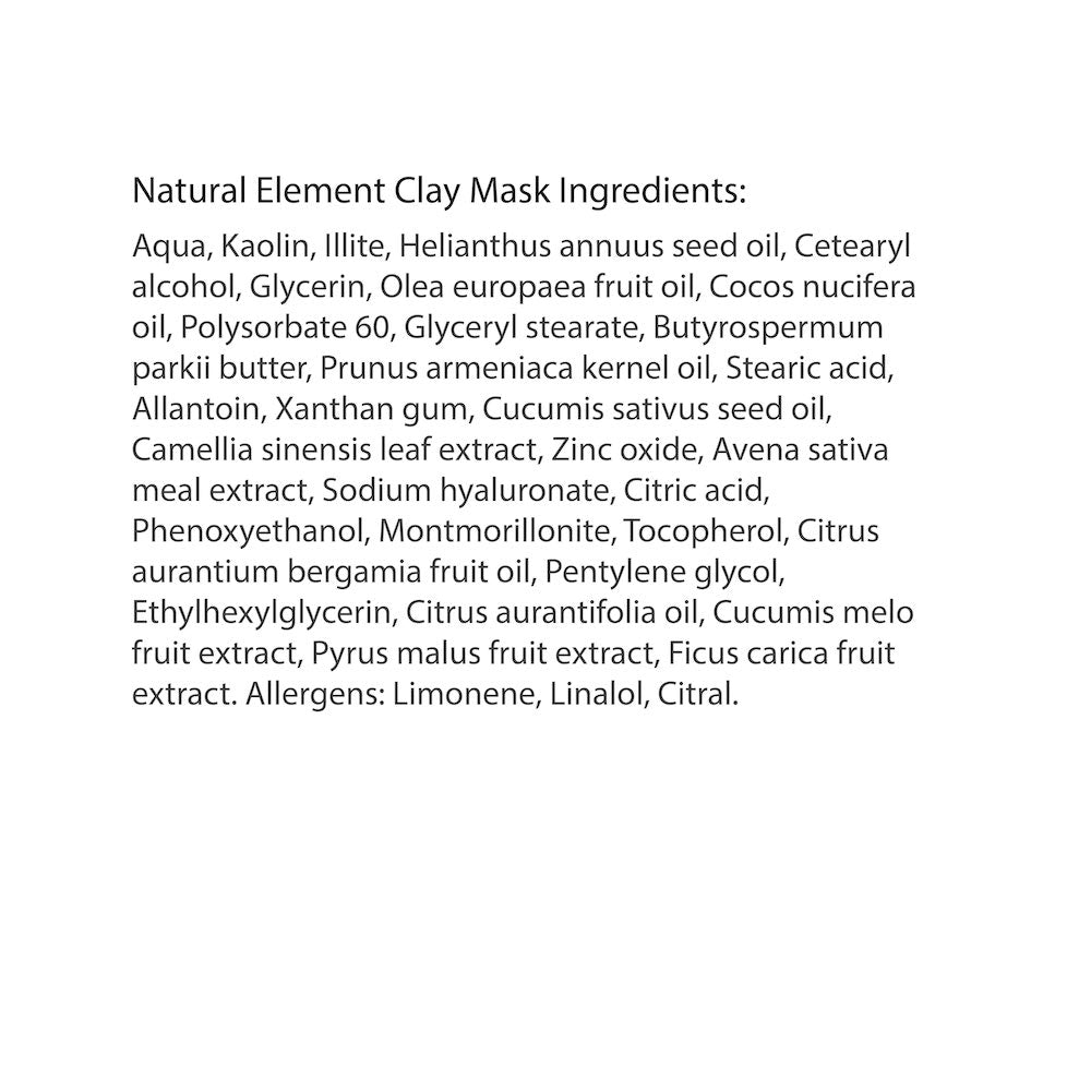 Natural Element Clay Mask - Highborn London