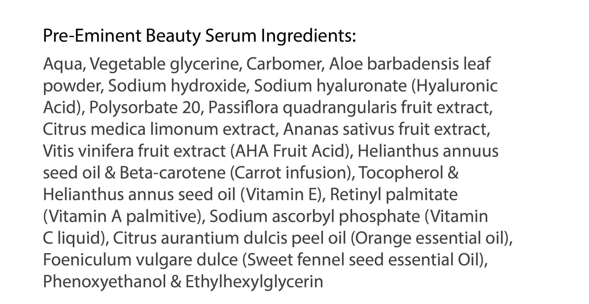 Pre-Eminent Beauty Serum - HighBorn London